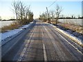 Stoke Road, Allhallows on an icy morning