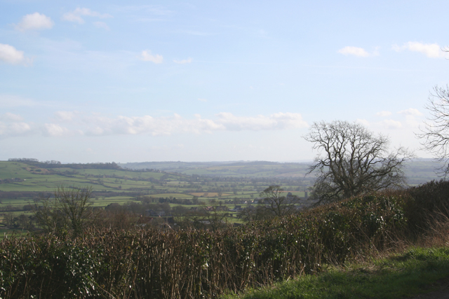 View from Maes Down Hill