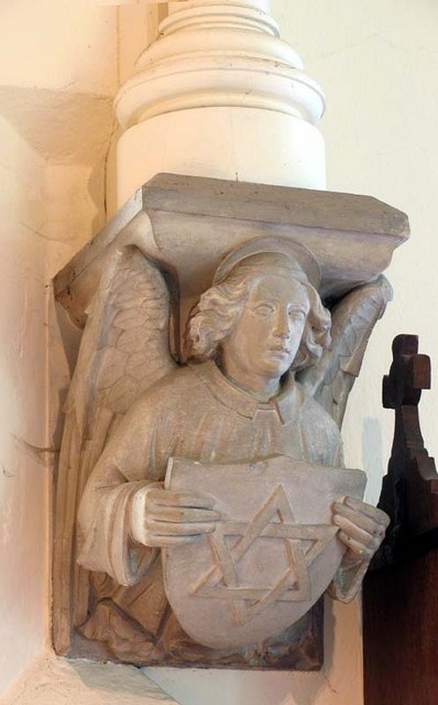 St John the Baptist, Widford, Herts - Corbel