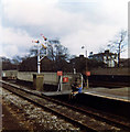 Huyton Station about 1970 - subway from middle platform