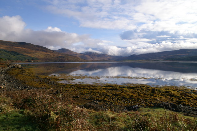Loch Scridain - cloud reflections