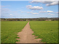 SO8493 : Footpath over Farmland, Trysull, Staffordshire by Roger  D Kidd