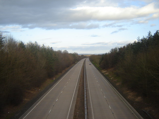The A40 towards Raglan and Monmouth