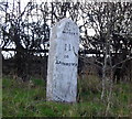 Milestone at Miles Cross on the A35