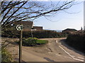 Junction of minor roads near Higher Eype