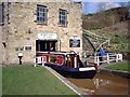 Narrowboat emerging from Harecastle Tunnel