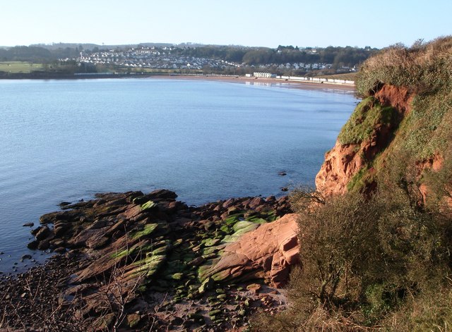 Red Sandstone Cliff, south of Saltern Cove