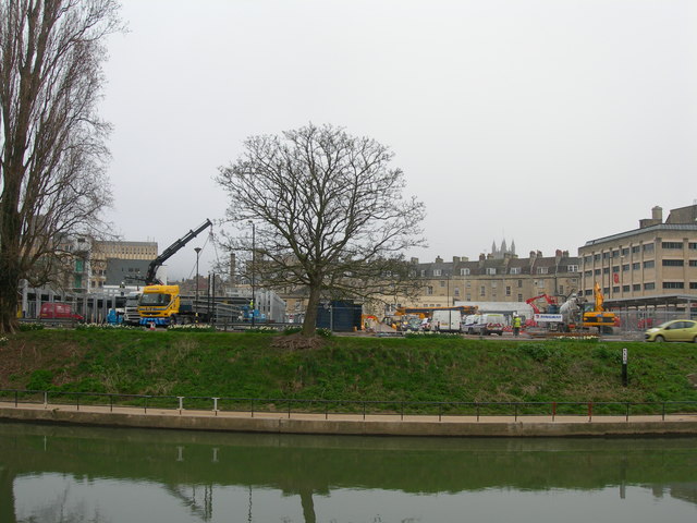 Building the new bus station. Bath