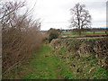 Public footpath descending towards Little Fencote