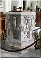 St Mary, Ware, Herts - Font