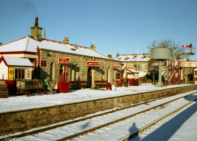 Ramsbottom Station in the snow