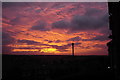 Sunset over Birstall from Hill Top Gomersal