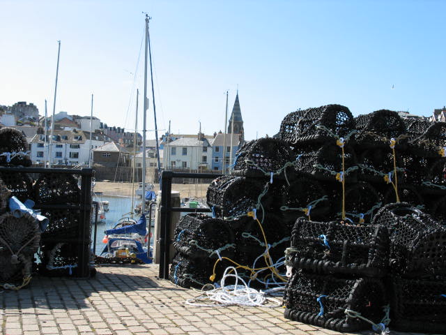 Crab and Lobster pots Ilfracombe Harbour