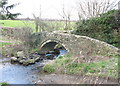 Ford and footbridge over Afon Cadnant at Maesincla isaf