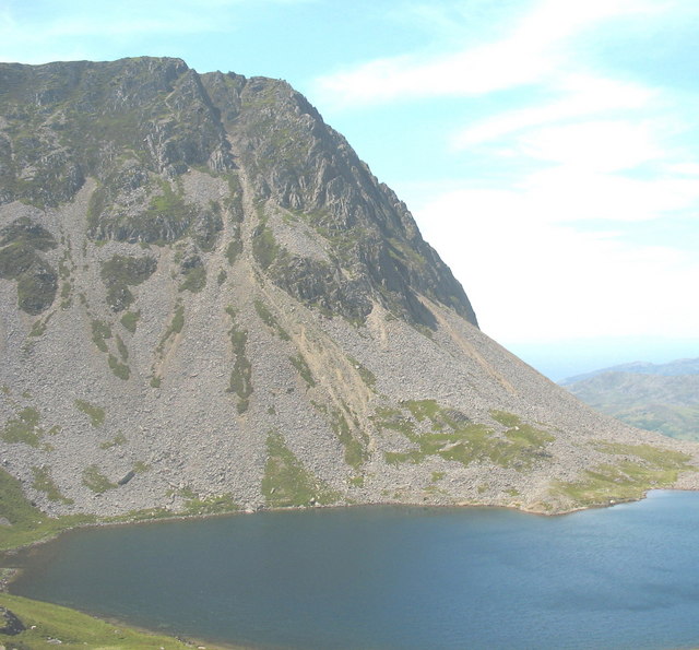 The gigantic screes on Cyfrwy