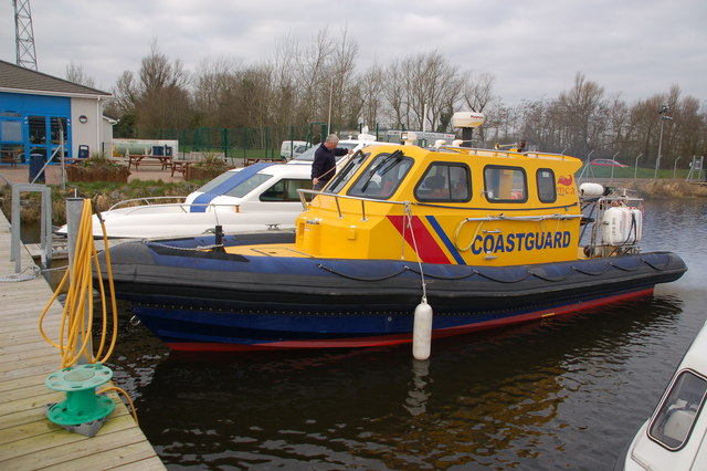 Coastguard launch on Lough Neagh