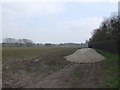 Open farmland near Cosford Camp