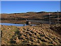 SN7185 : Dam and jetty of Llyn Craigypistyll by Rudi Winter