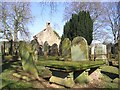 Old church building and graveyard at Greenhead