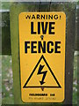 Live Fence Sign