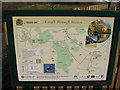 Lyveden Way notice board; Fermyn Wood Country Park