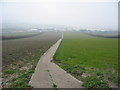 High quality concrete footpath