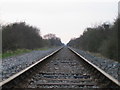 Railway line near Woodlands Farm