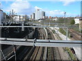 View From Footbridge Over West Coast Main Line