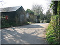 Postbox and outbuildings