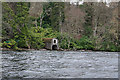 An ancient but novel boathouse near Invergloy.