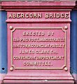 Plaque on Abercorn Bridge