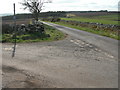 Minor road junction near Greenlees