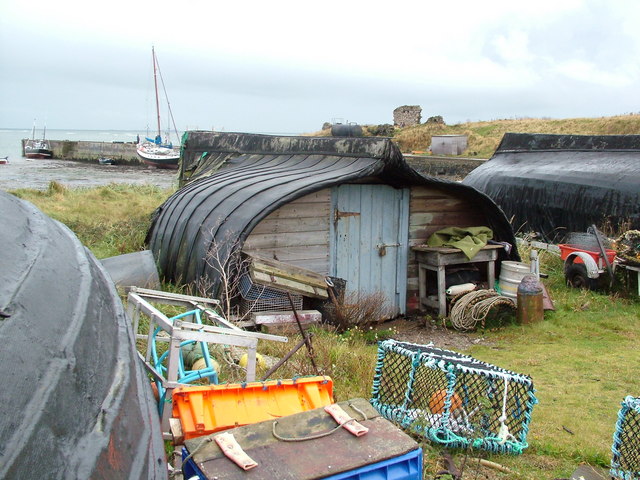Holy Island "Boat" sheds
