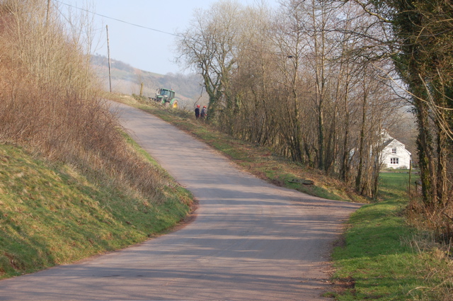 Cwmwysg road scene