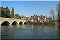 SU1414 : River crossing over River Avon, Fordingbridge by Simon Barnes