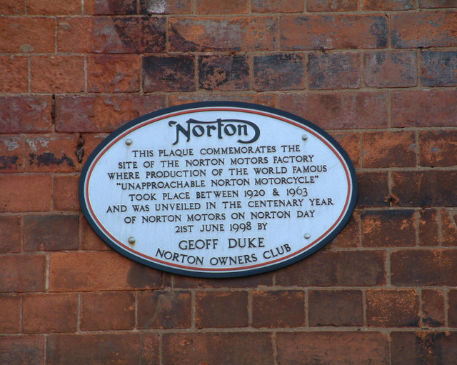 Norton Factory Plaque