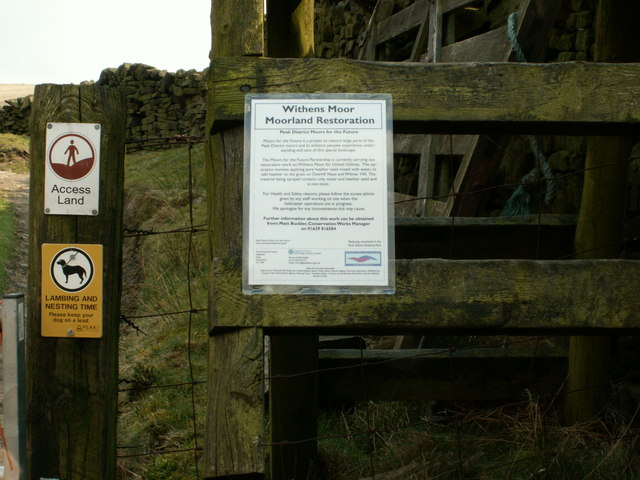 Entrance stile to Withens Moor.