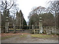 A driveway entrance to Clova House