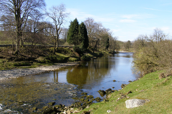 River Wharfe from footpath to Linton © mauldy :: Geograph Britain and ...