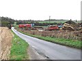 Looking N along Mill Lane