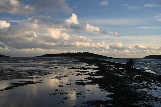 Looking across the causeway to Rough Island