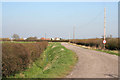 Farm road on Claypole Fen