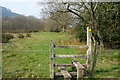 Stile and path on river bank