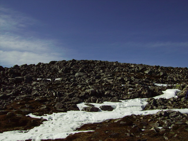 Rocks on ridge of Schiehallion