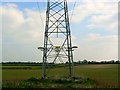 A view along the power lines, Nutbane, Hants