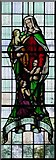 TQ0371 : St Mary Staines - Window by John Salmon
