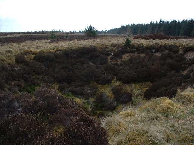 Shake Hole at Harburnhead Hill © Alan Stewart :: Geograph Britain and ...