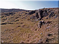 Old quarry at the top of the Rib Road