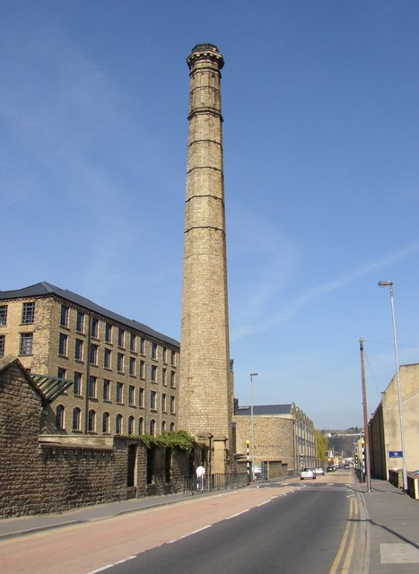 Mill chimney, Firth Street, Huddersfield © Humphrey Bolton ...