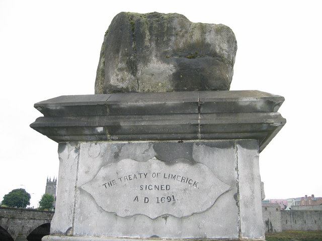 Treaty Stone on which the Treaty of Limerick was signed